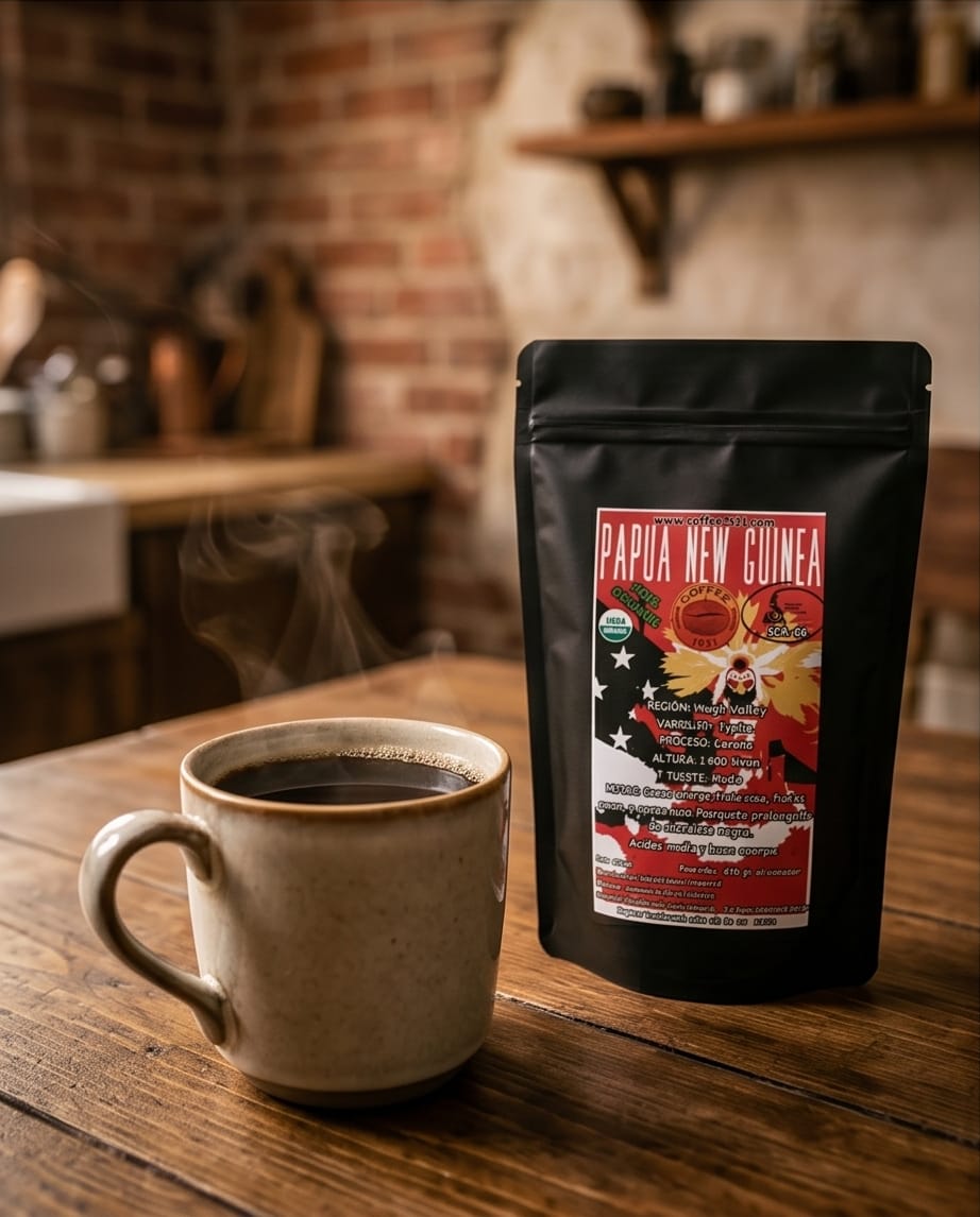 Café Papua Nueva Guinea (Coffee Specialty 86 Sca) - Imagen 6