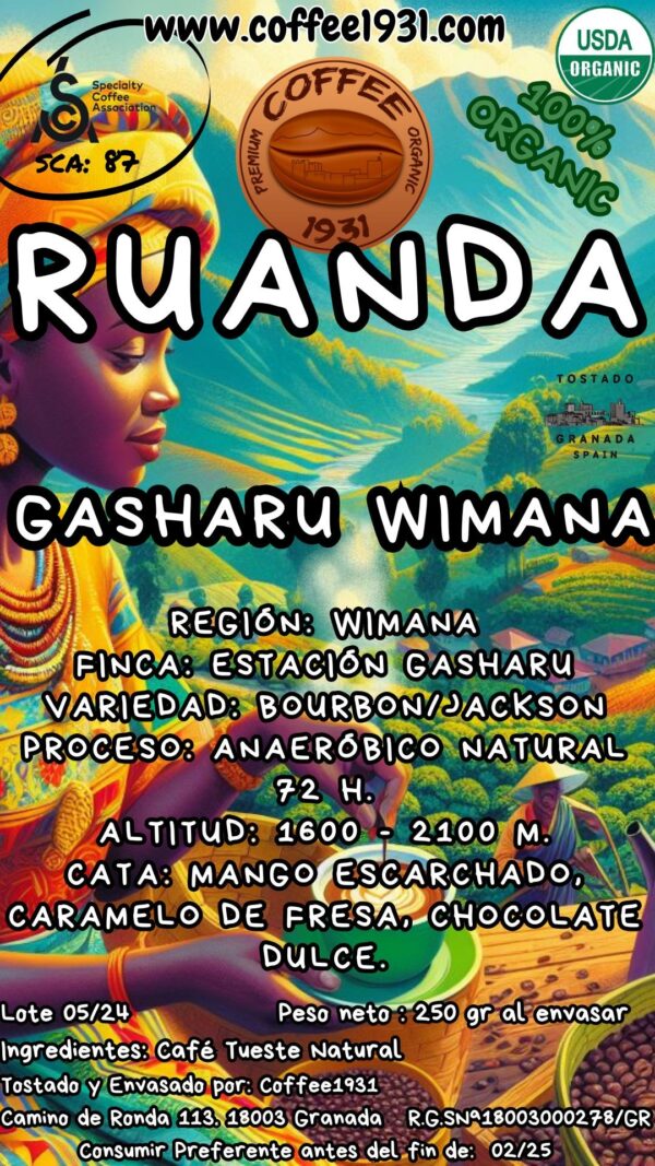 Café Rwanda Gasharu Wimana (Sca 87)