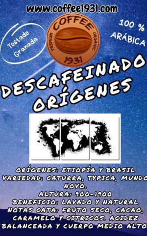 Café Descafeinado Orígenes
