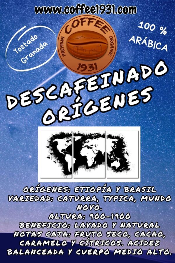 Café Descafeinado Orígenes