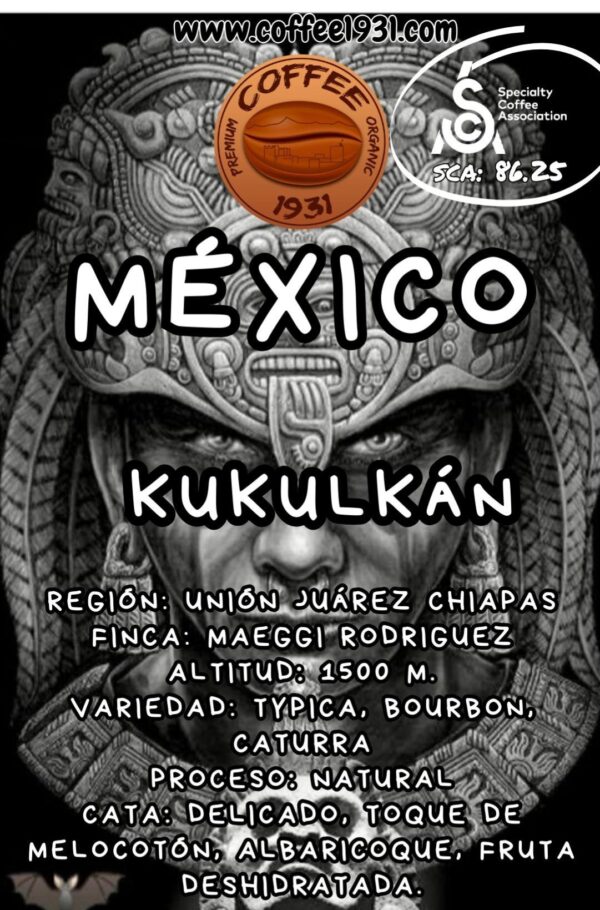 Café México Kukulkán (Coffee Specialty 86.25 SCA)