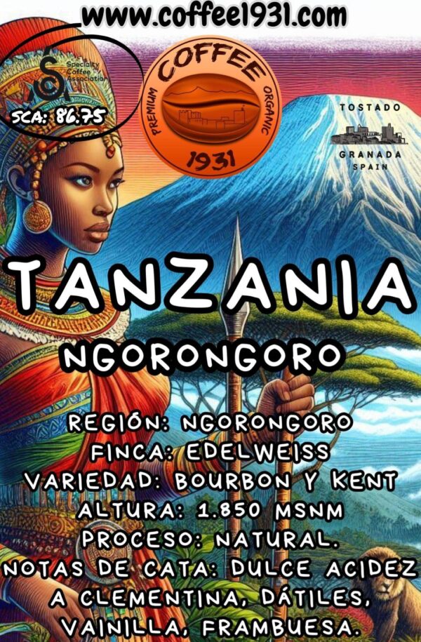 Café Tanzania Ngorongoro (Sca 86.75 Puntos)