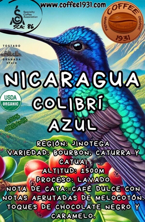 Café Nicaragua Colibrí Azul (86 puntos Sca)