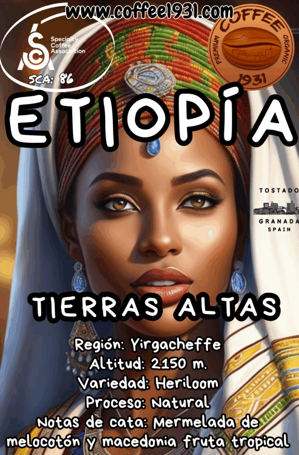 Café Etiopía Tierras Altas (86 Sca)