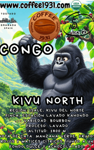 Café Congo Kiwu North  (Coffee Specialty 87 Sca)