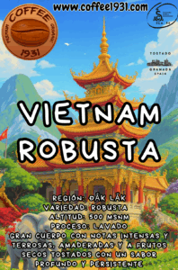 Café Vietnam Robusta  (Coffee Specialty 80 Sca)