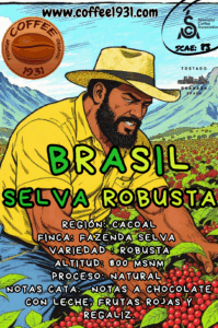 Café Brasil Selva Robusta  (Coffee Specialty 83 Sca)