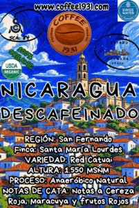 Descafeinado Nicaragua (Coffee Specialty 84 Sca)