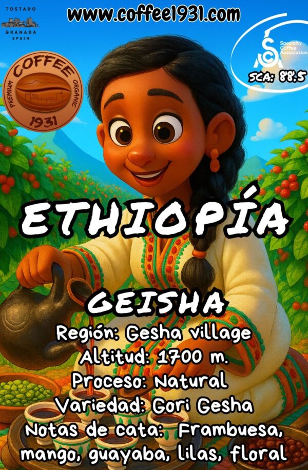Ethiopía Geisha (88.5 Sca)