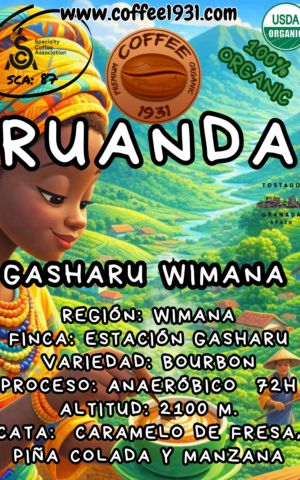 Café Rwanda Gasharu Wimana (Sca 87)