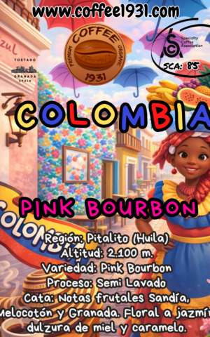 Colombia Pink Bourbon  (Coffee Specialty 85 Sca)