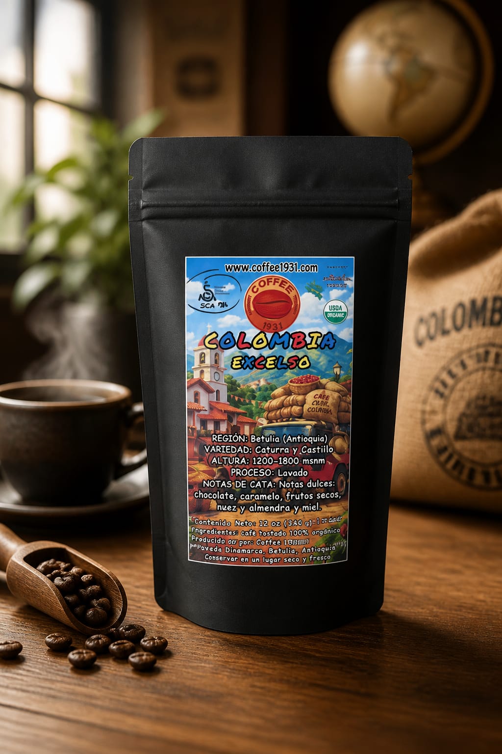 Café Colombia Excelso (Coffee Specialty 84 SCA) - Imagen 6