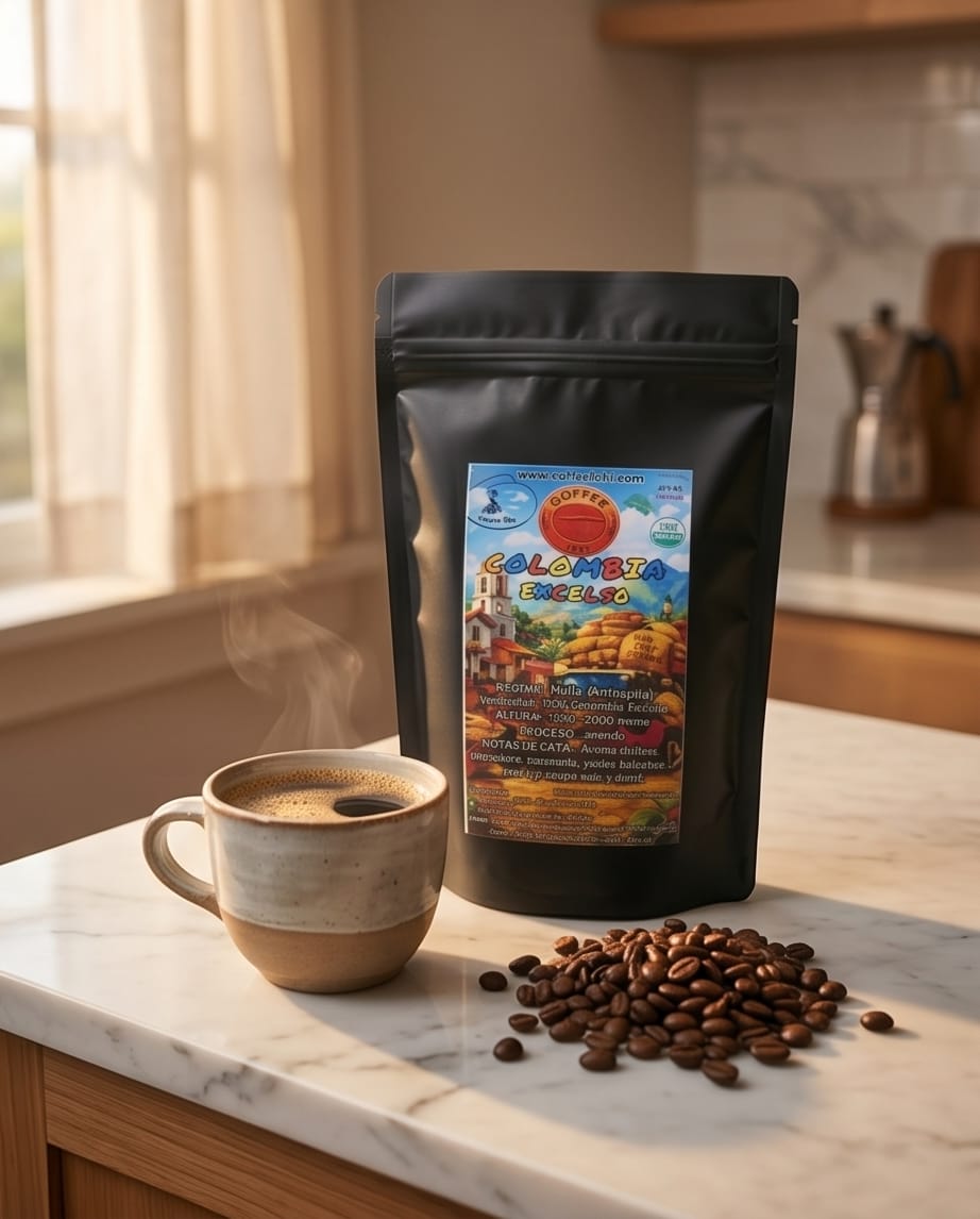 Café Colombia Excelso (Coffee Specialty 84 SCA) - Imagen 2