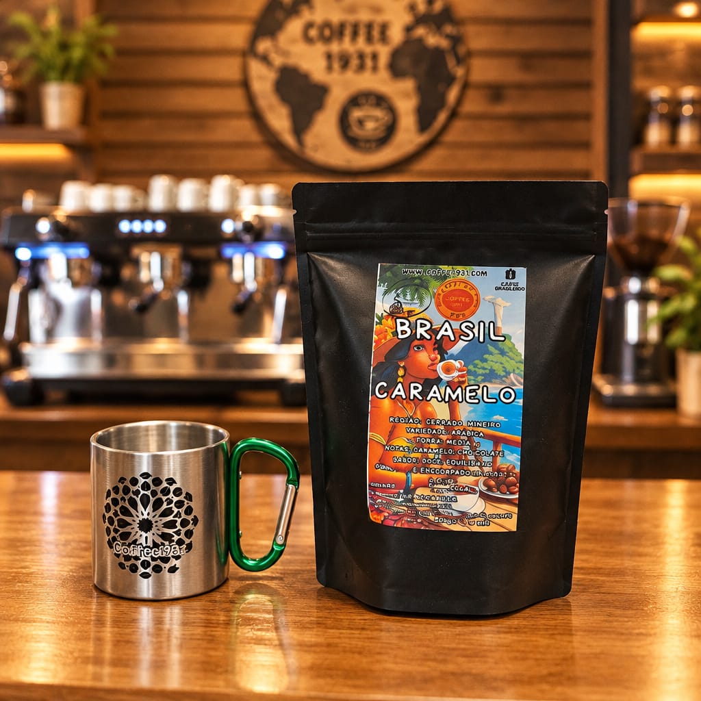 LOTE REGALO (Brasil Caramelo y Colombia excelso + Taza Metálica de Granada) - Imagen 3